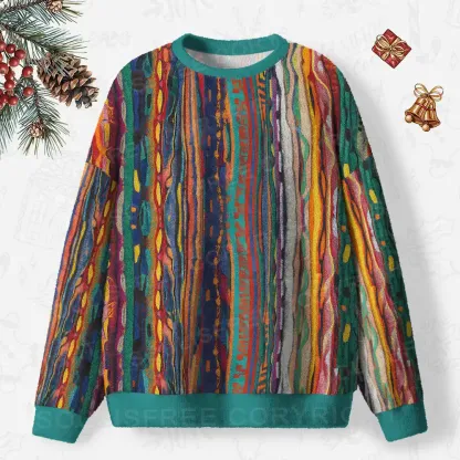 Woven Chaos Ugly Christmas Knit Sweatshirt