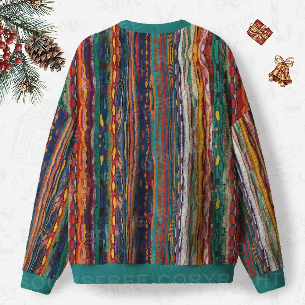 Woven Chaos Ugly Christmas Knit Sweatshirt