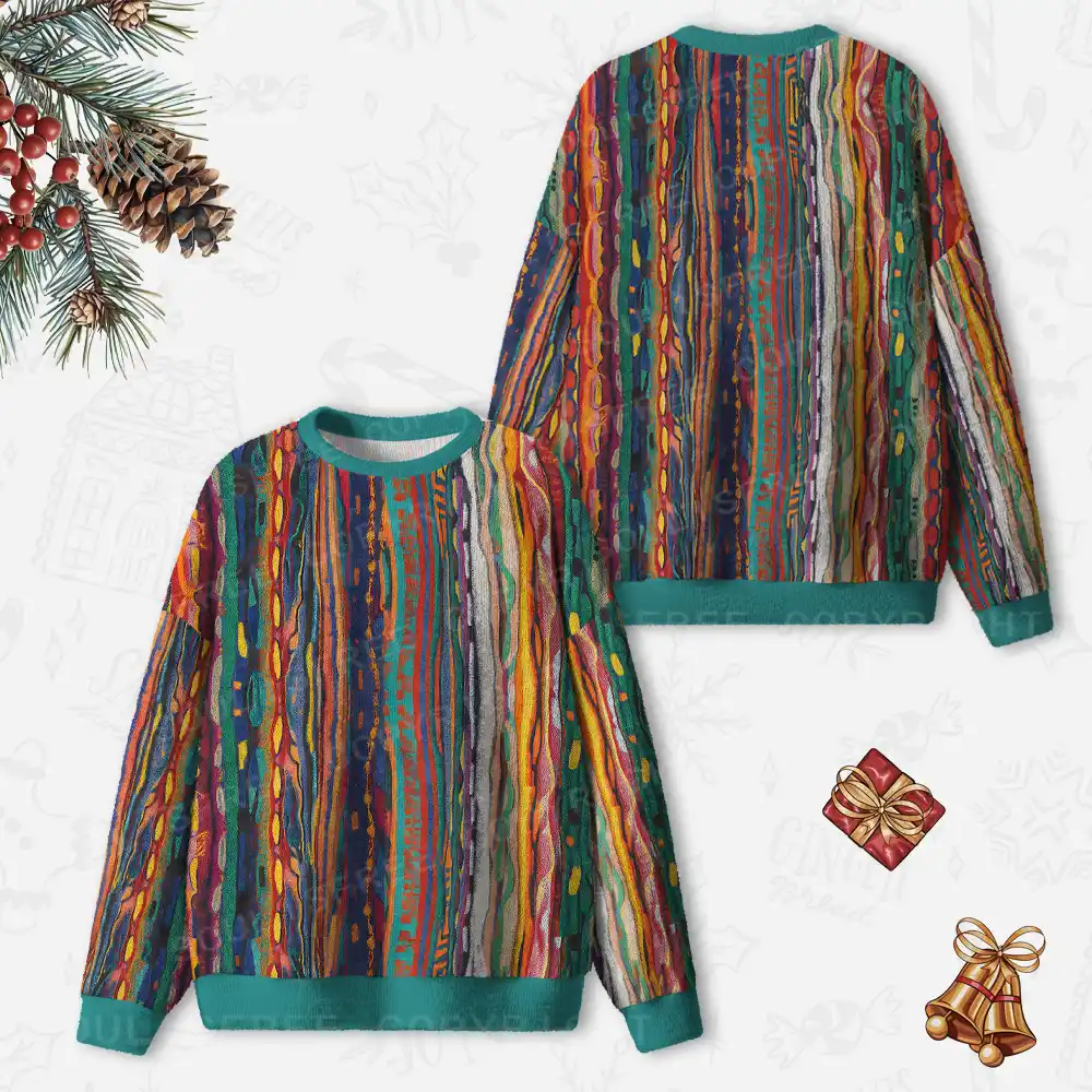 Woven Chaos Ugly Christmas Knit Sweatshirt