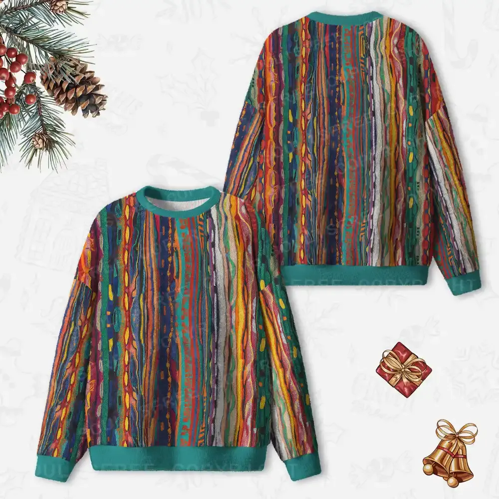 Woven Chaos Ugly Christmas Knit Sweatshirt