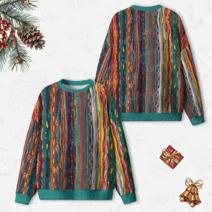 Woven Chaos Ugly Christmas Knit Sweatshirt