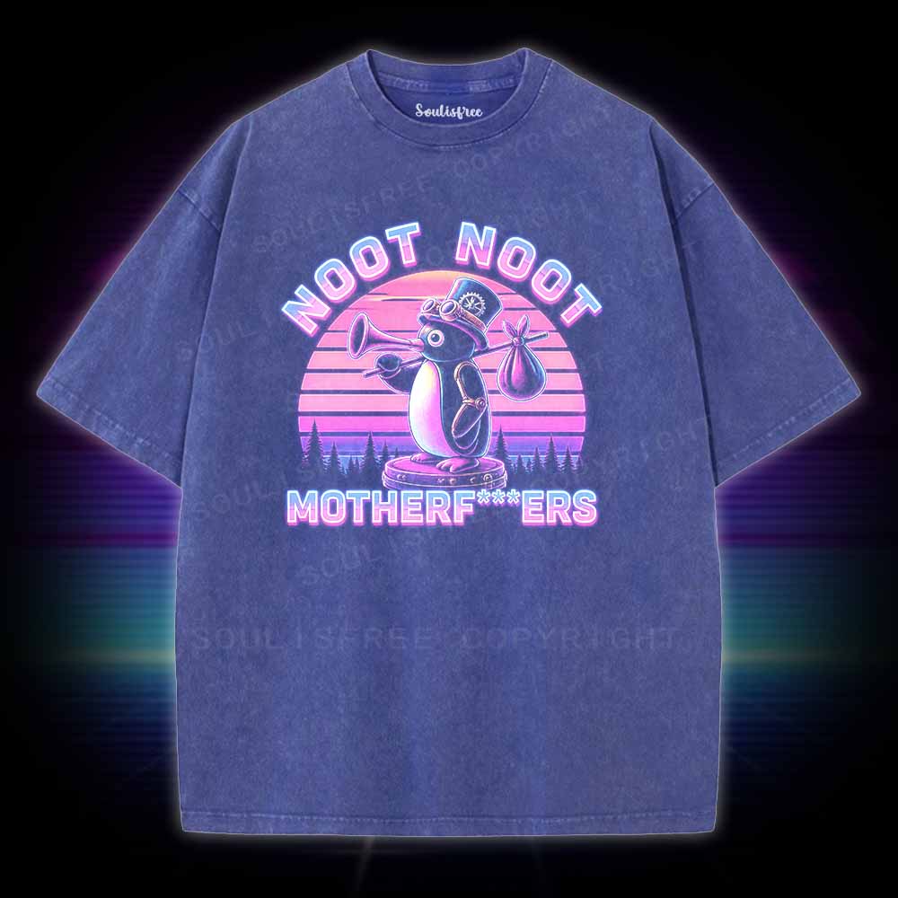 Soulisfree Noot Noot Pingu Washed Tee