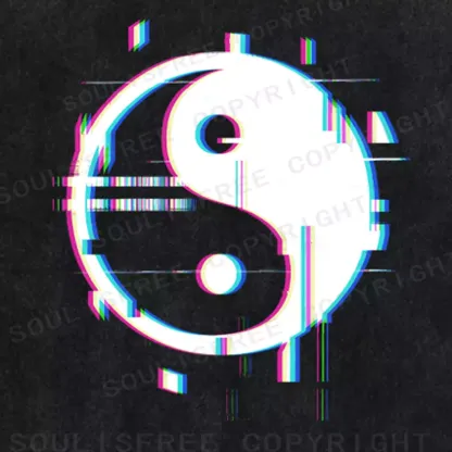 Soulisfree  Neon Dualism Washed Tee