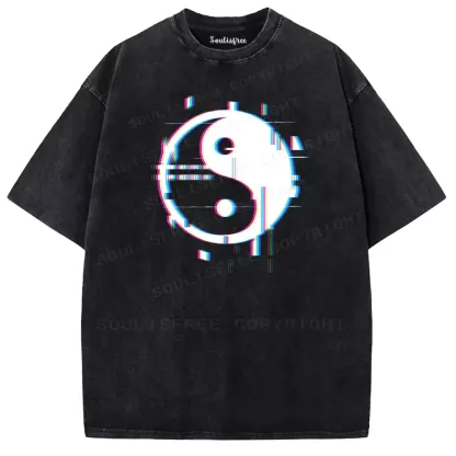 Soulisfree  Neon Dualism Washed Tee