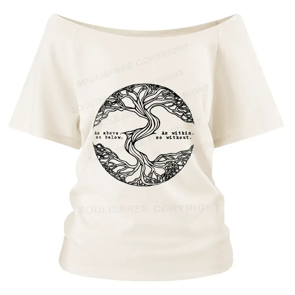 Designed As Above As Within Bo Below Bo Without Off Shoulder To