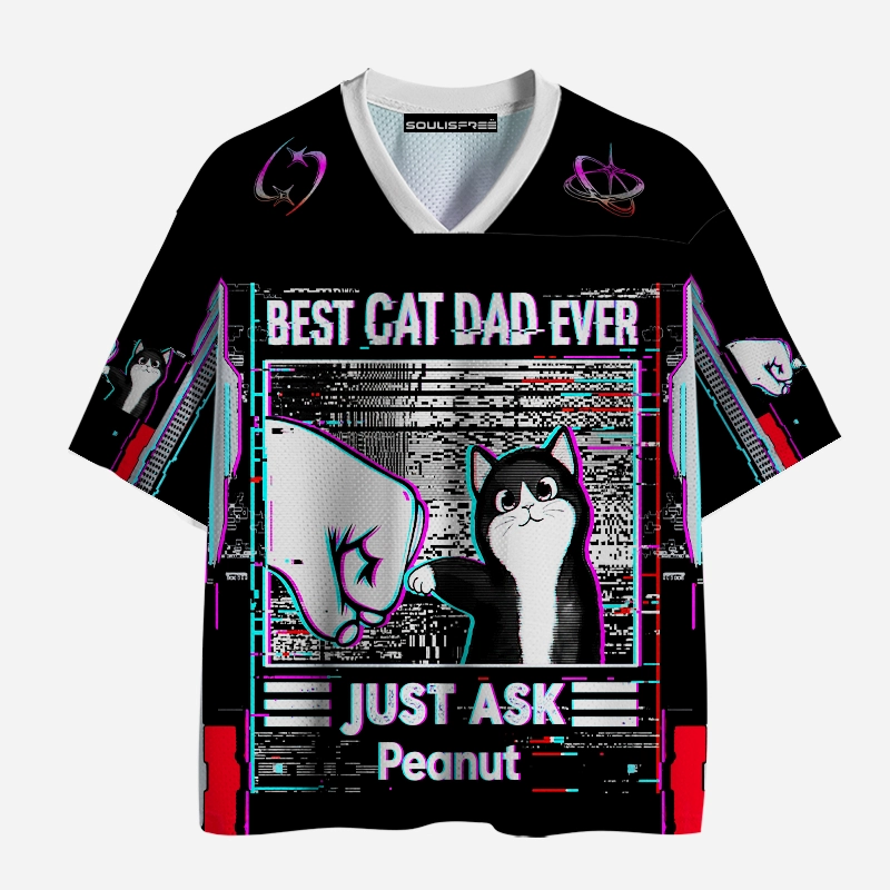 Soulisfree BEST CAT DAD EVER Mesh Jersey