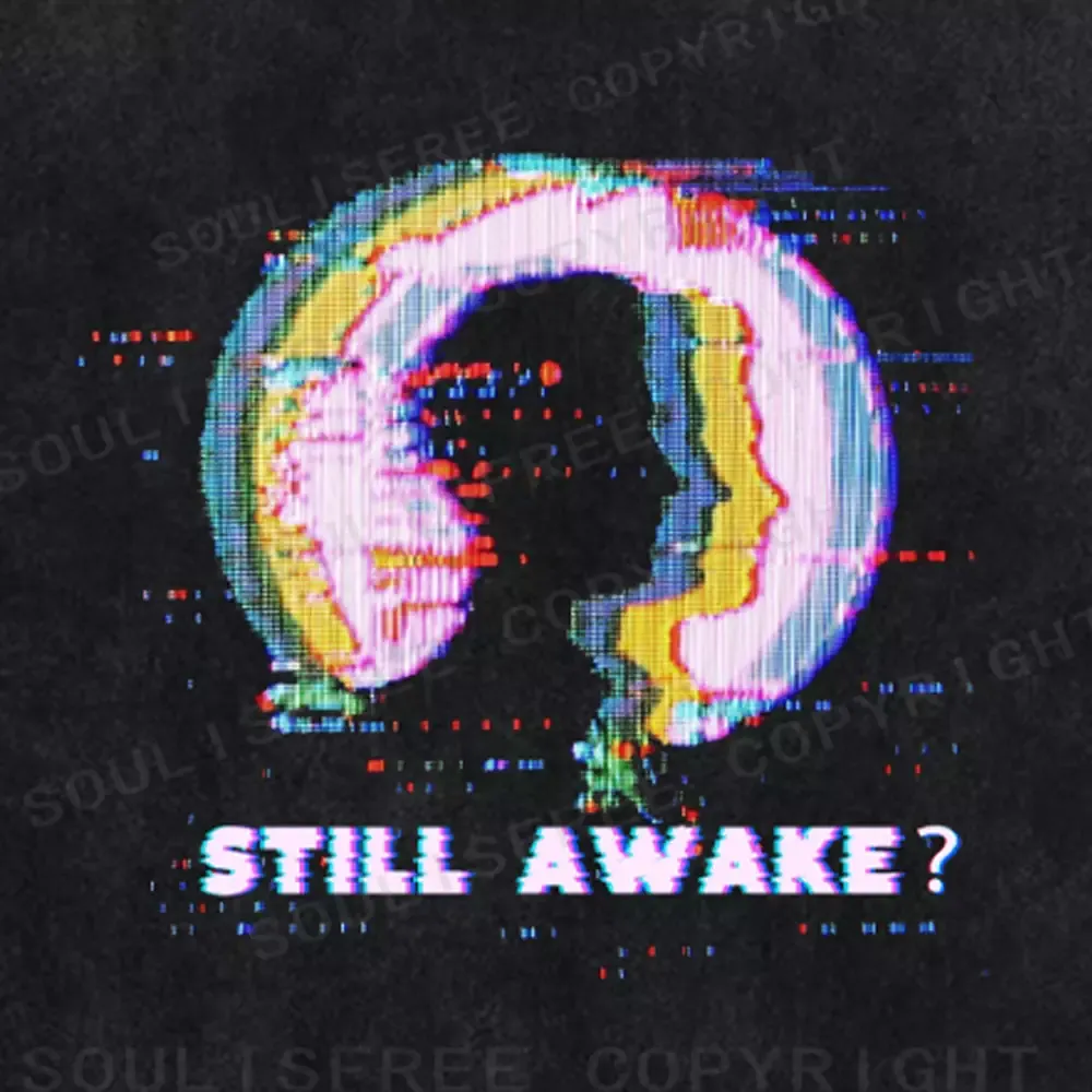 Soulisfree  Mind Trapped Awake Washed Tee