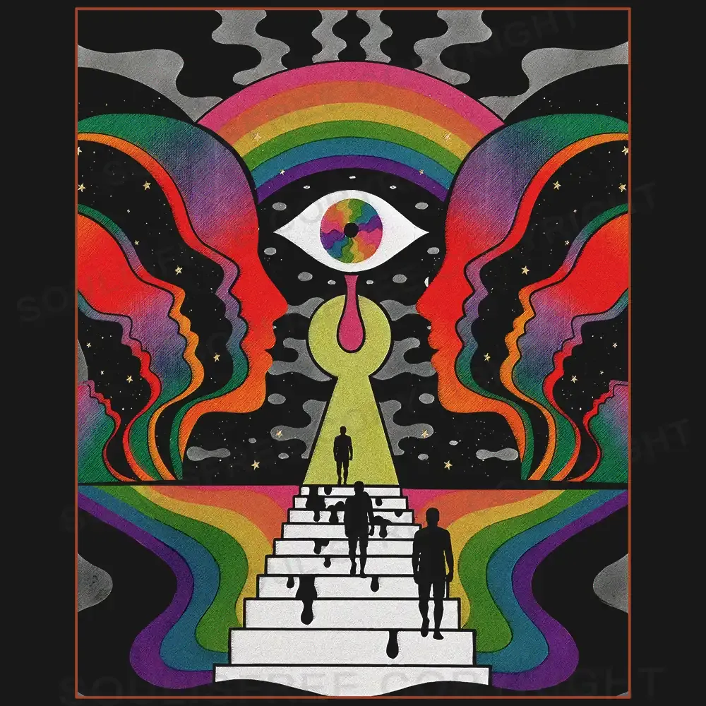 Step Into the Mind Off Shoulder Top