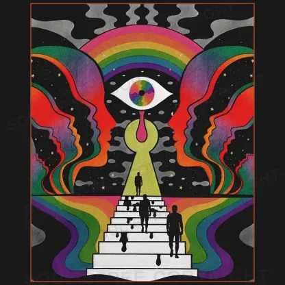 Step Into the Mind Off Shoulder Top