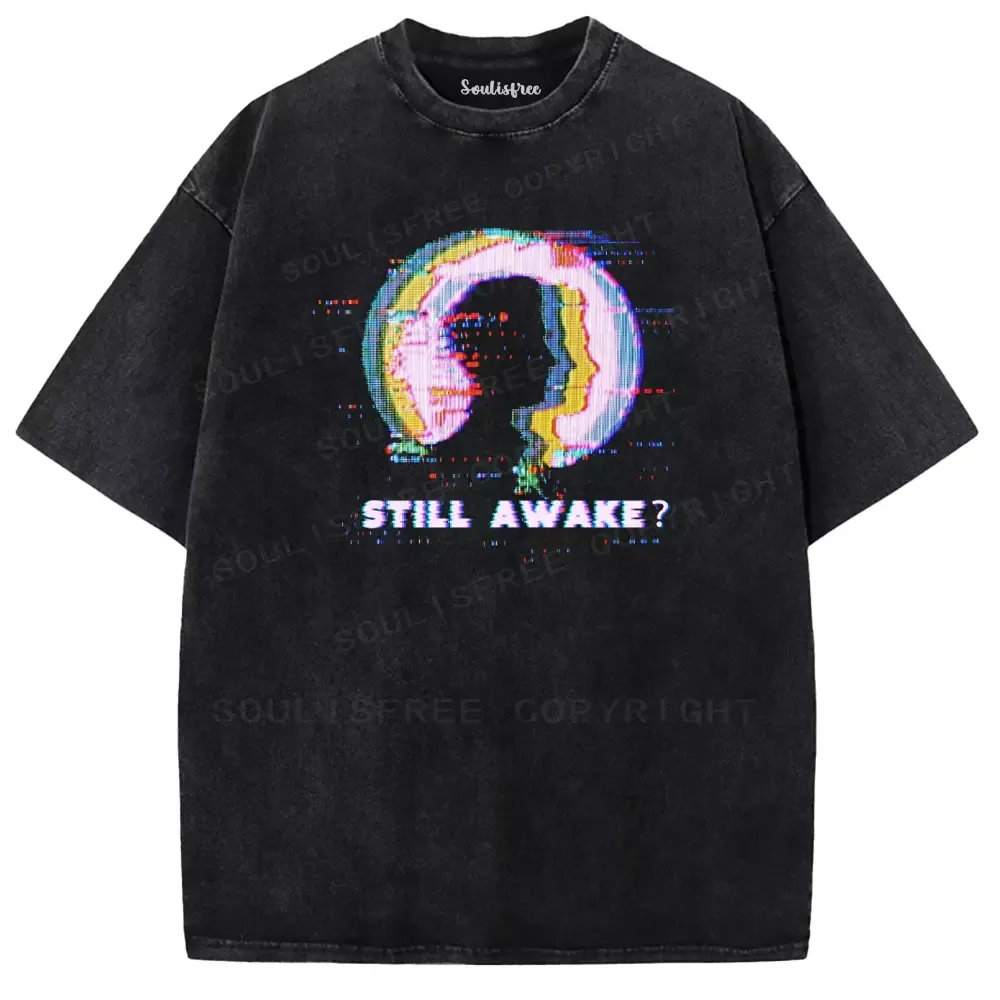 Designed Soulisfree Mind Trapped Awake Washed Tee
