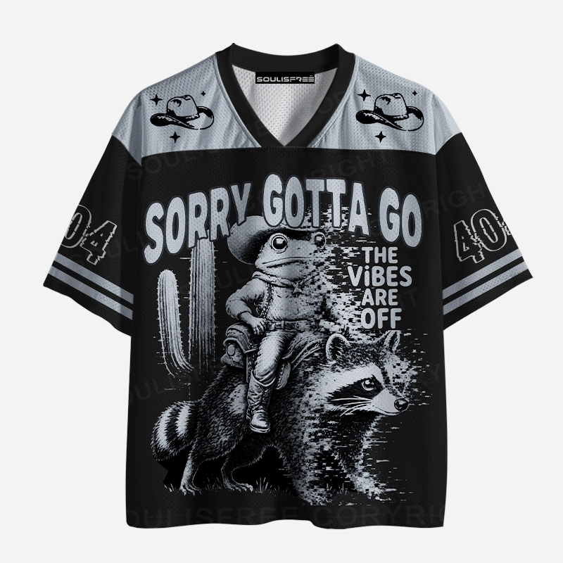 Soulisfree SORRY GOTTA GO Mesh Jersey