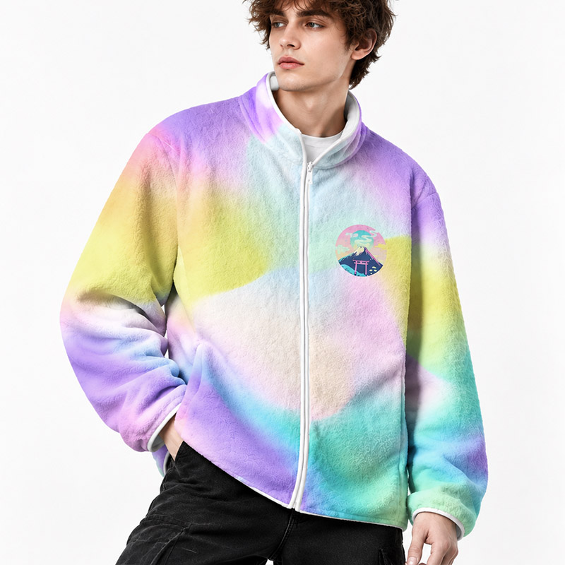 Soulisfree  A Mind In Full Color Flannel Zip-Up Jacket