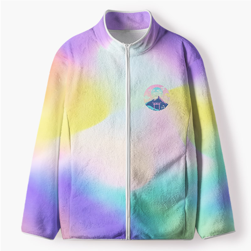 Soulisfree  A Mind In Full Color Flannel Zip-Up Jacket