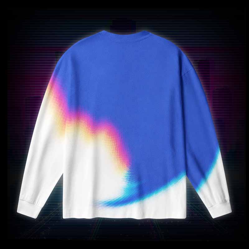 Soulisfree DIGITAL DAYDREAM ,REALITY CAN WAIT Long Sleeve Cotton Tee