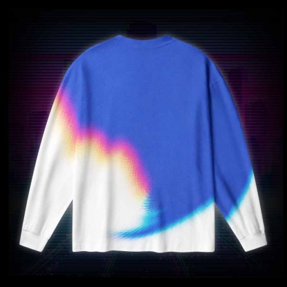 Soulisfree DIGITAL DAYDREAM ,REALITY CAN WAIT Long Sleeve Cotton Tee