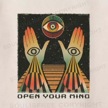 Open Your Mind Washed Space T-shirt