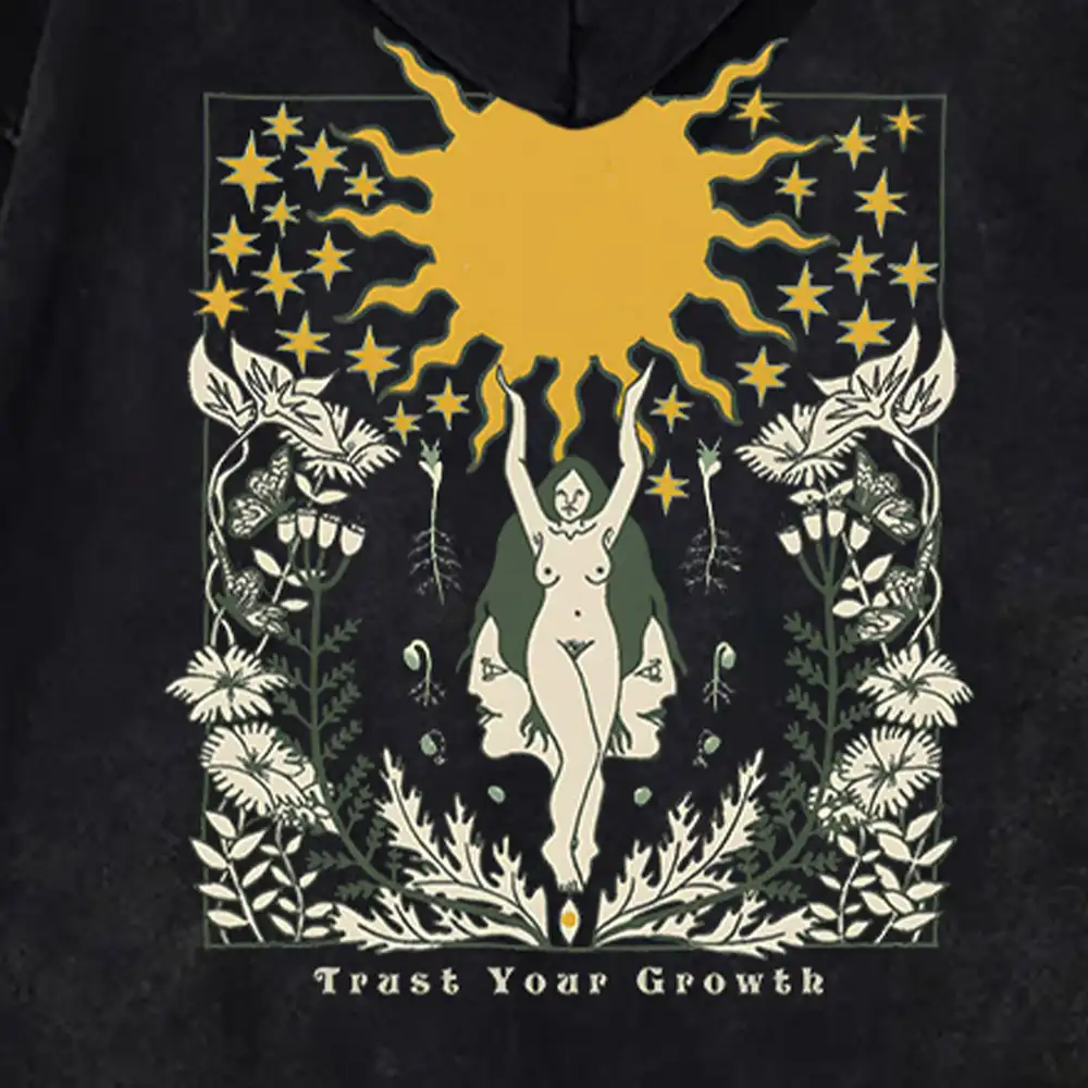 Trust Your Growth Washed Hoodie