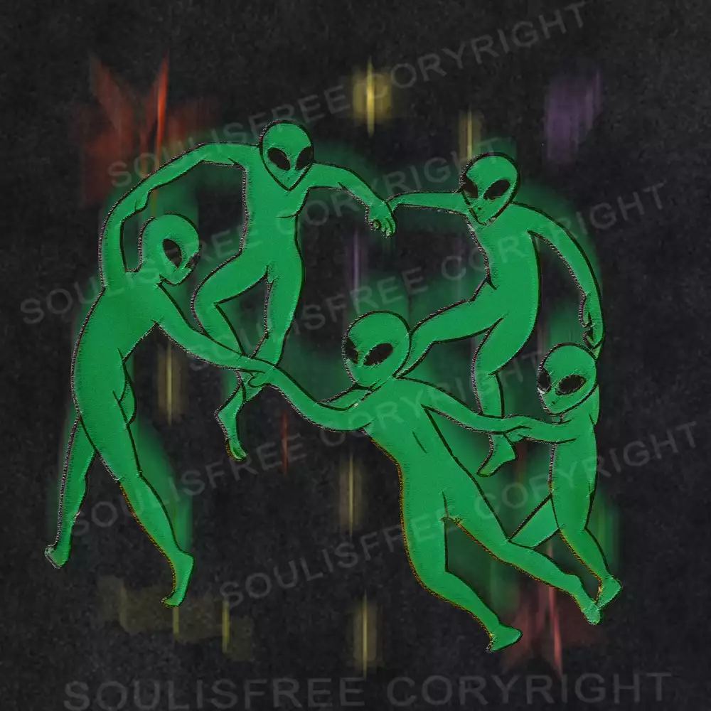 Alien Dancing Washed Alien T-shirt