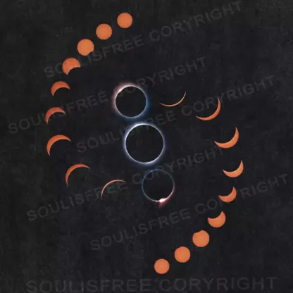 Solar Drama Unfolds Washed Space T-shirt