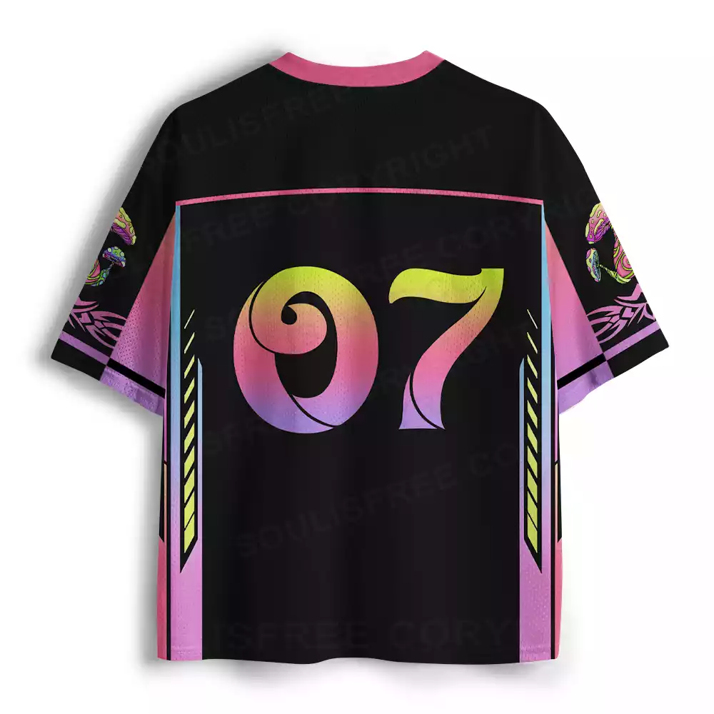 Magic Mushrooms Psychedelic Mesh Jersey