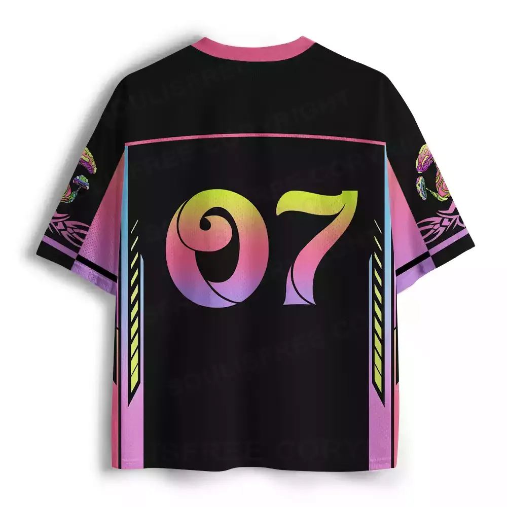 Magic Mushrooms Psychedelic Mesh Jersey