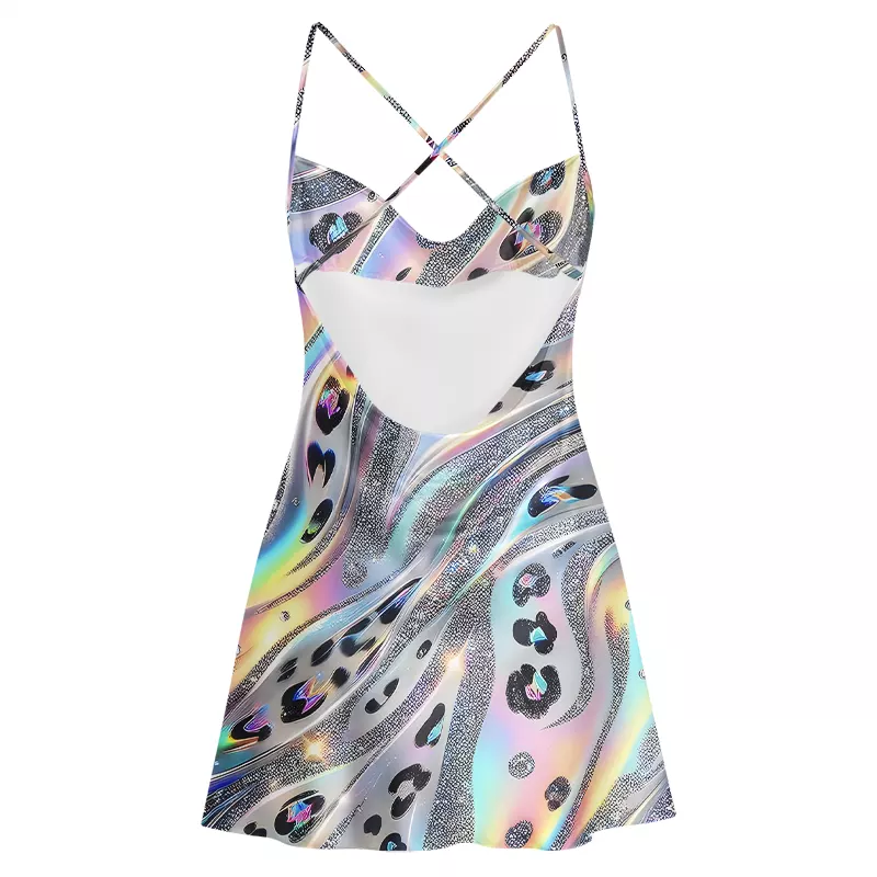 Soulisfree Aurora Vibe  Cowl Neck Satin Mini Dress