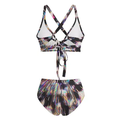 Soulisfree Ethereal Trippy Energy Glitch Cross Bikini