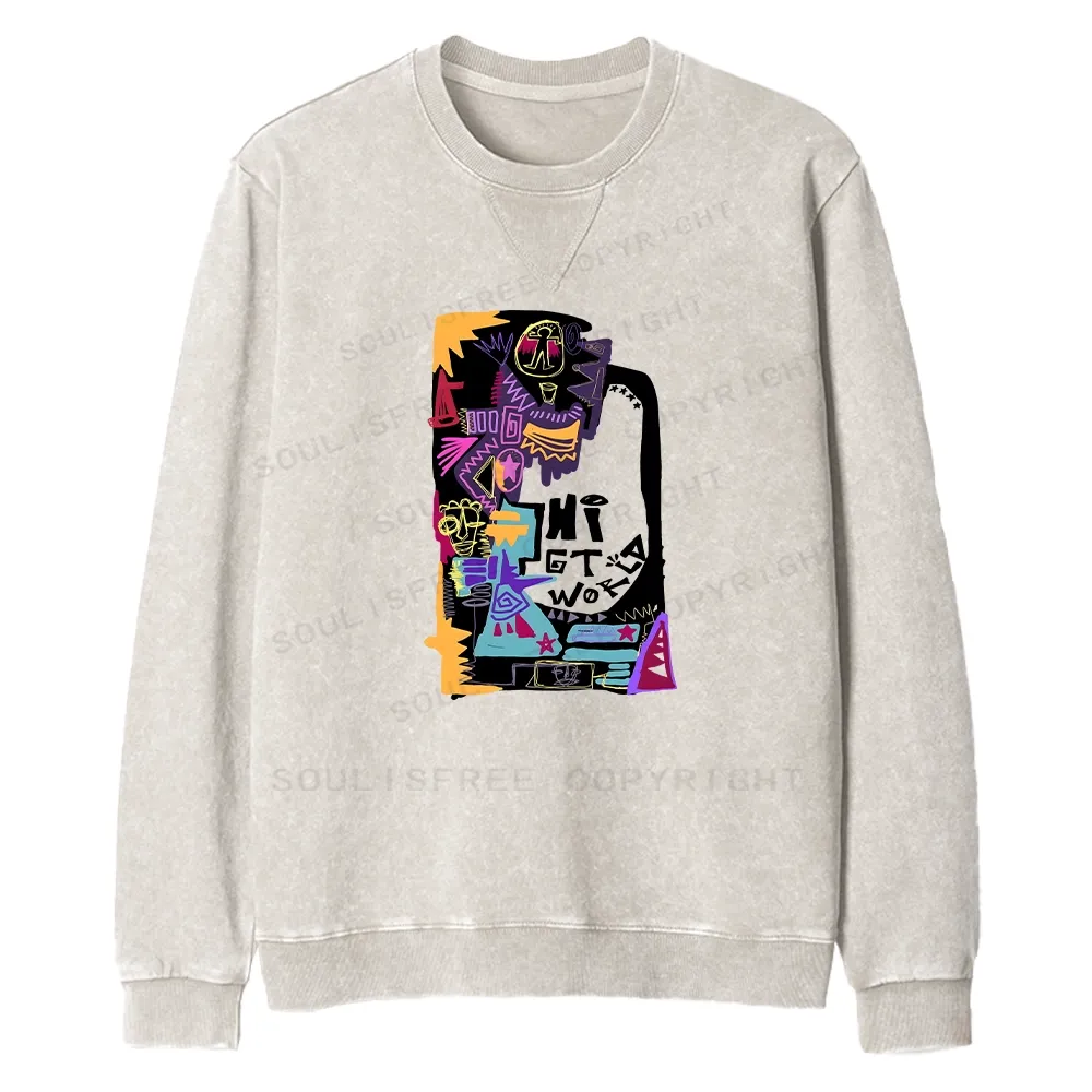 Hi World Fit Washed Sweatshirt