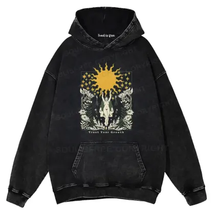 Trust Your Growth Washed Hoodie