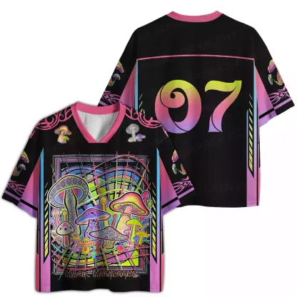 Magic Mushrooms Psychedelic Mesh Jersey