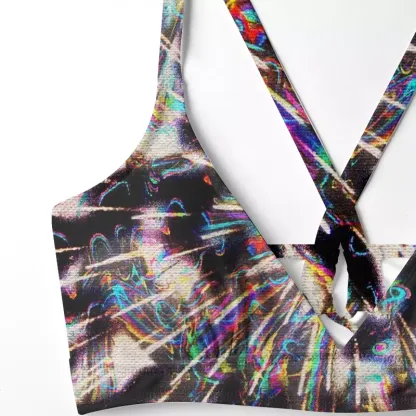 Soulisfree Ethereal Trippy Energy Glitch Cross Bikini