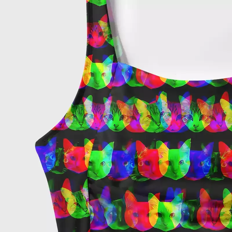 Soulisfree Rainbow Purr One‑Piece Swimsuit