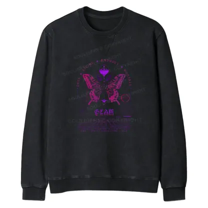 Gods Living Among Us Regular Fit Washed Sweatshirt