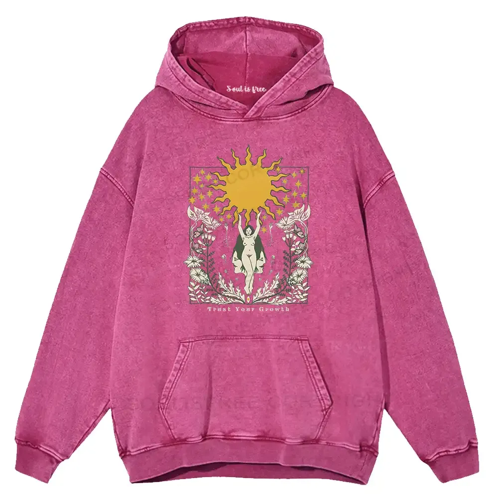 Trust Your Growth Washed Hoodie