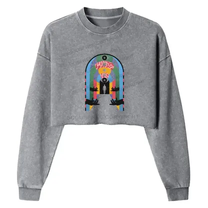 Healing Journey Washed Cropped Sweatshirt