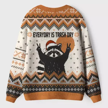 Everyday Is Trash Day Ugly Cardigan Sweaters