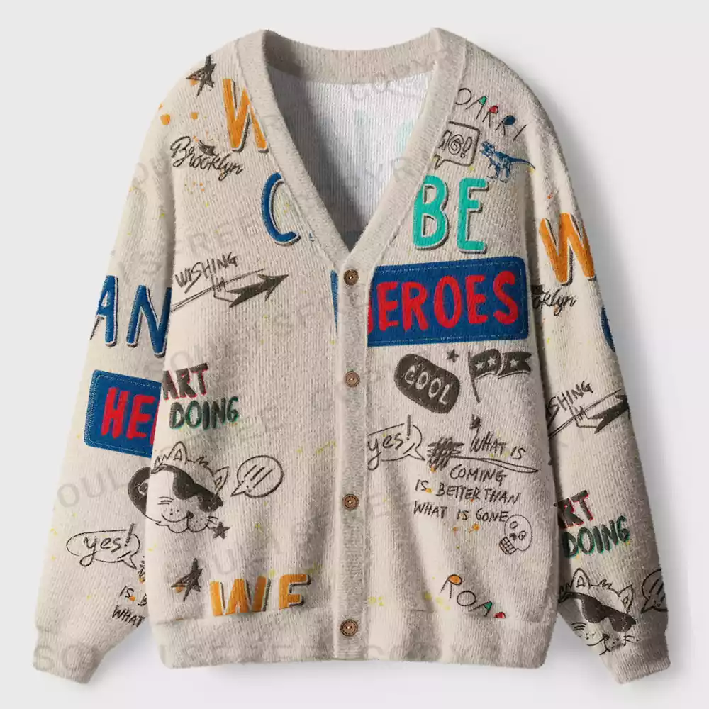 Words and Wonders Ugly Cardigan Sweaters