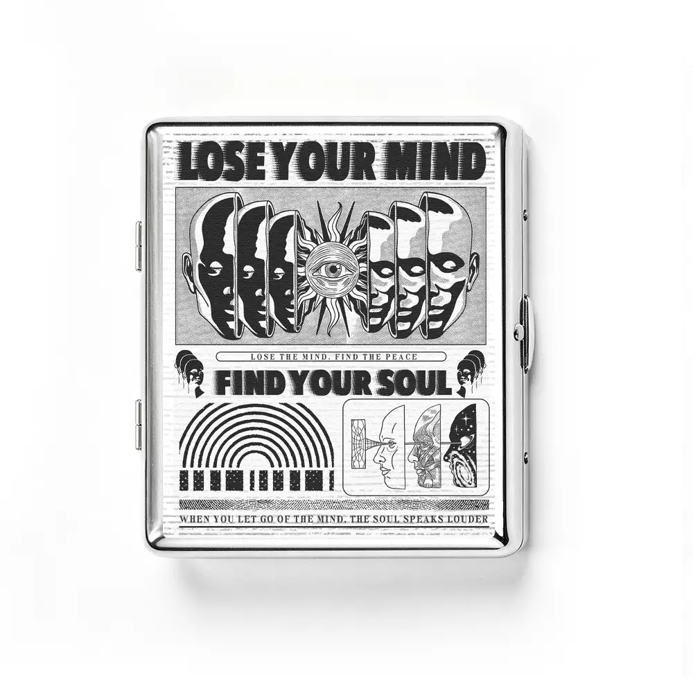 Soulisfree Lose Mind, Find Soul Metal Pocket Case