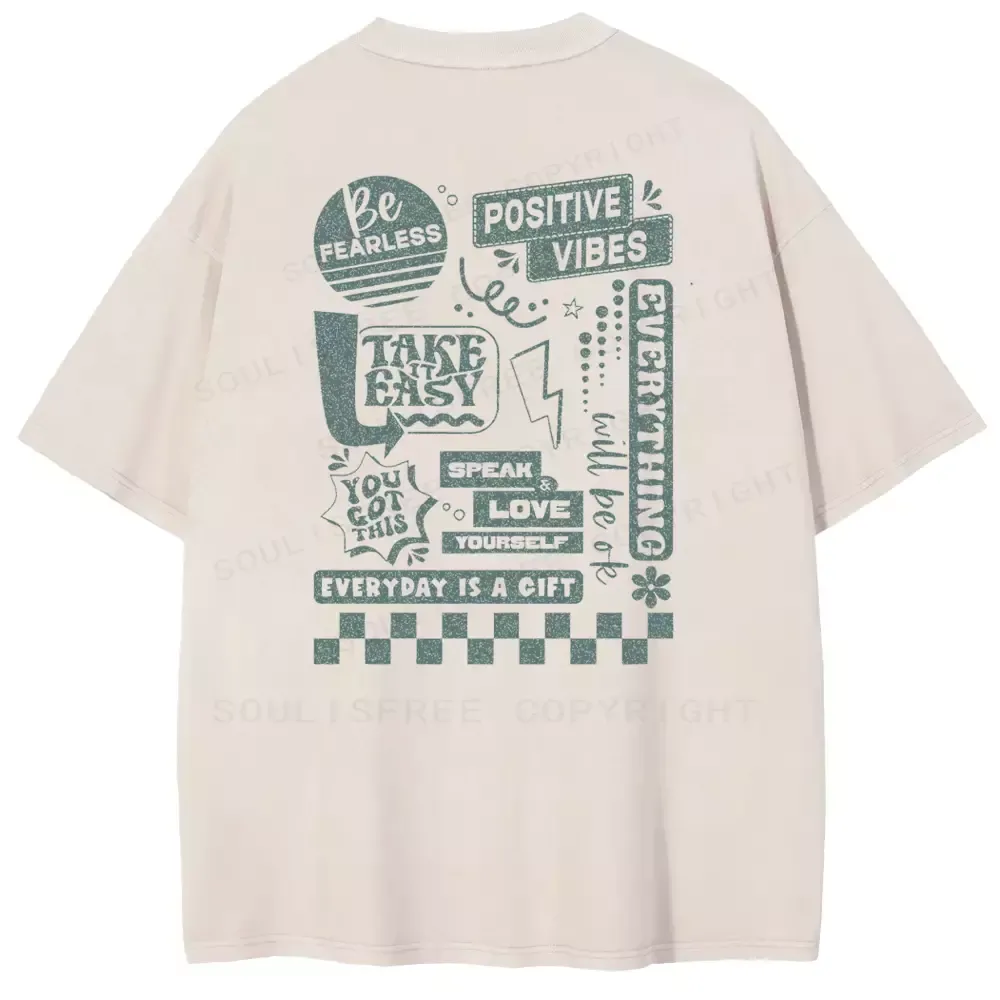 Be Fearless Washed T-shirt