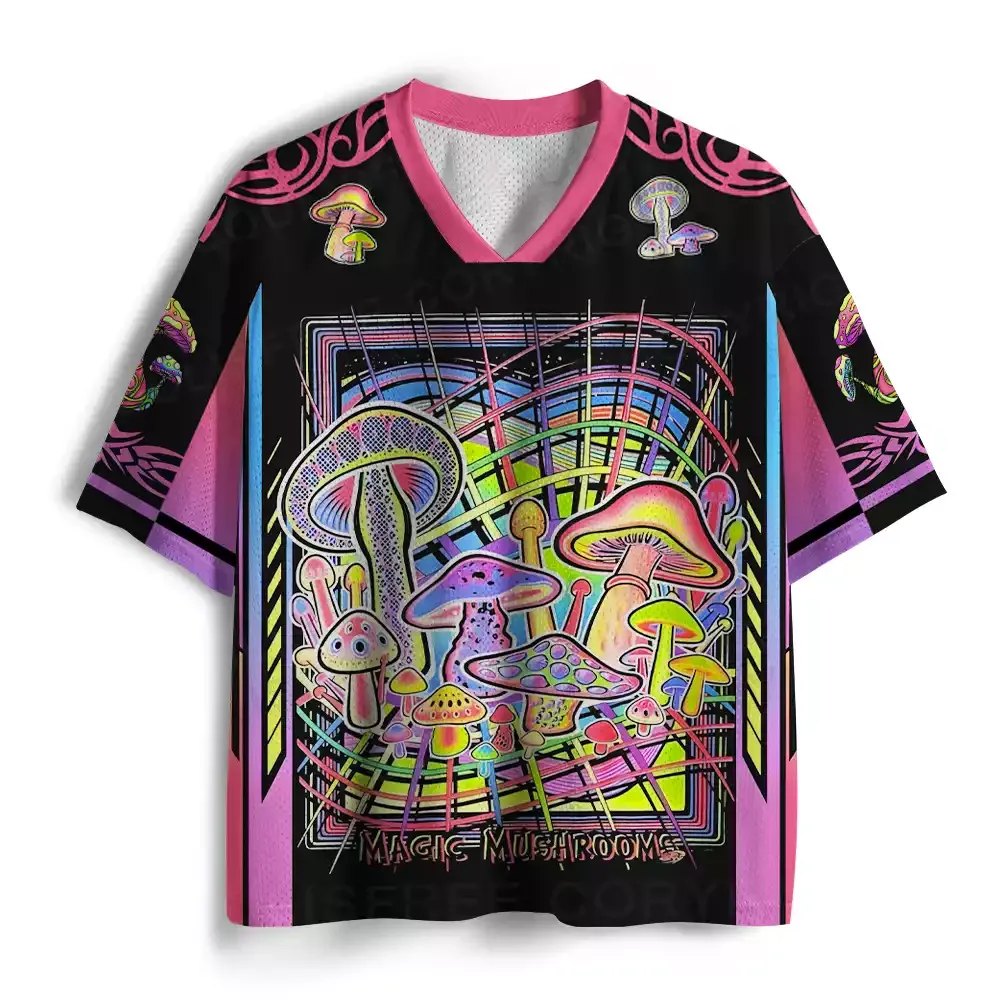 Magic Mushrooms Psychedelic Mesh Jersey