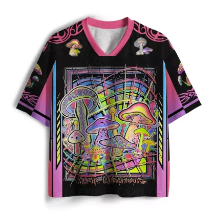 Magic Mushrooms Psychedelic Mesh Jersey