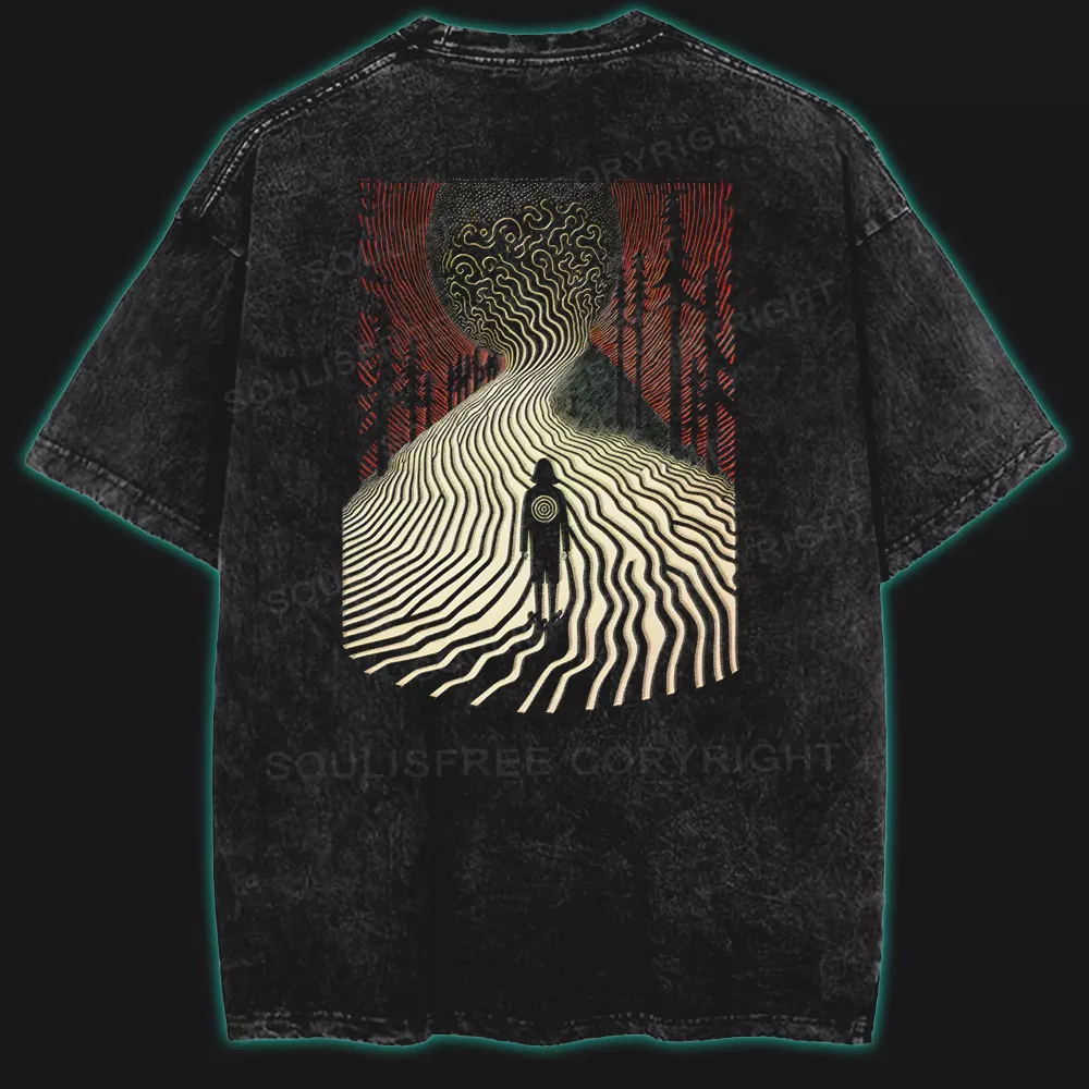 Chasing the Unknown Washed Space T-shirt