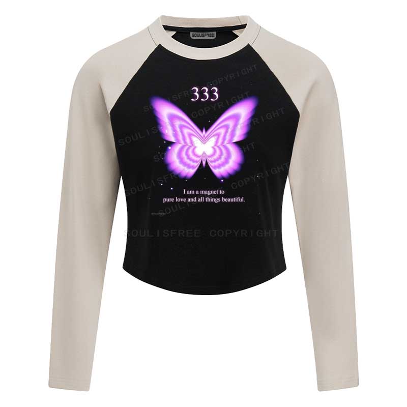 Soulisfree All Things Beautiful Raglan Crop Tee