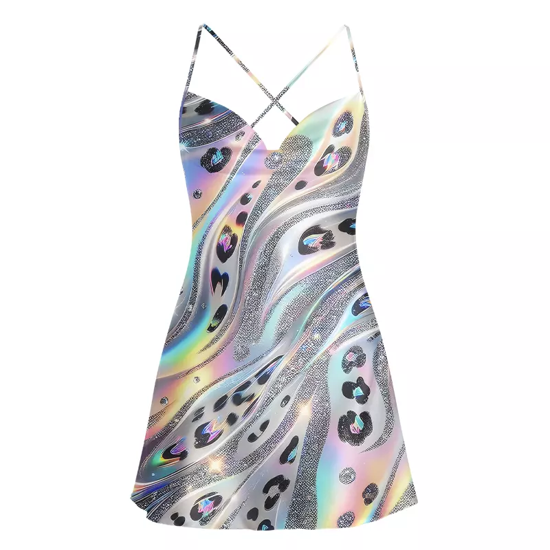 Soulisfree Aurora Vibe  Cowl Neck Satin Mini Dress