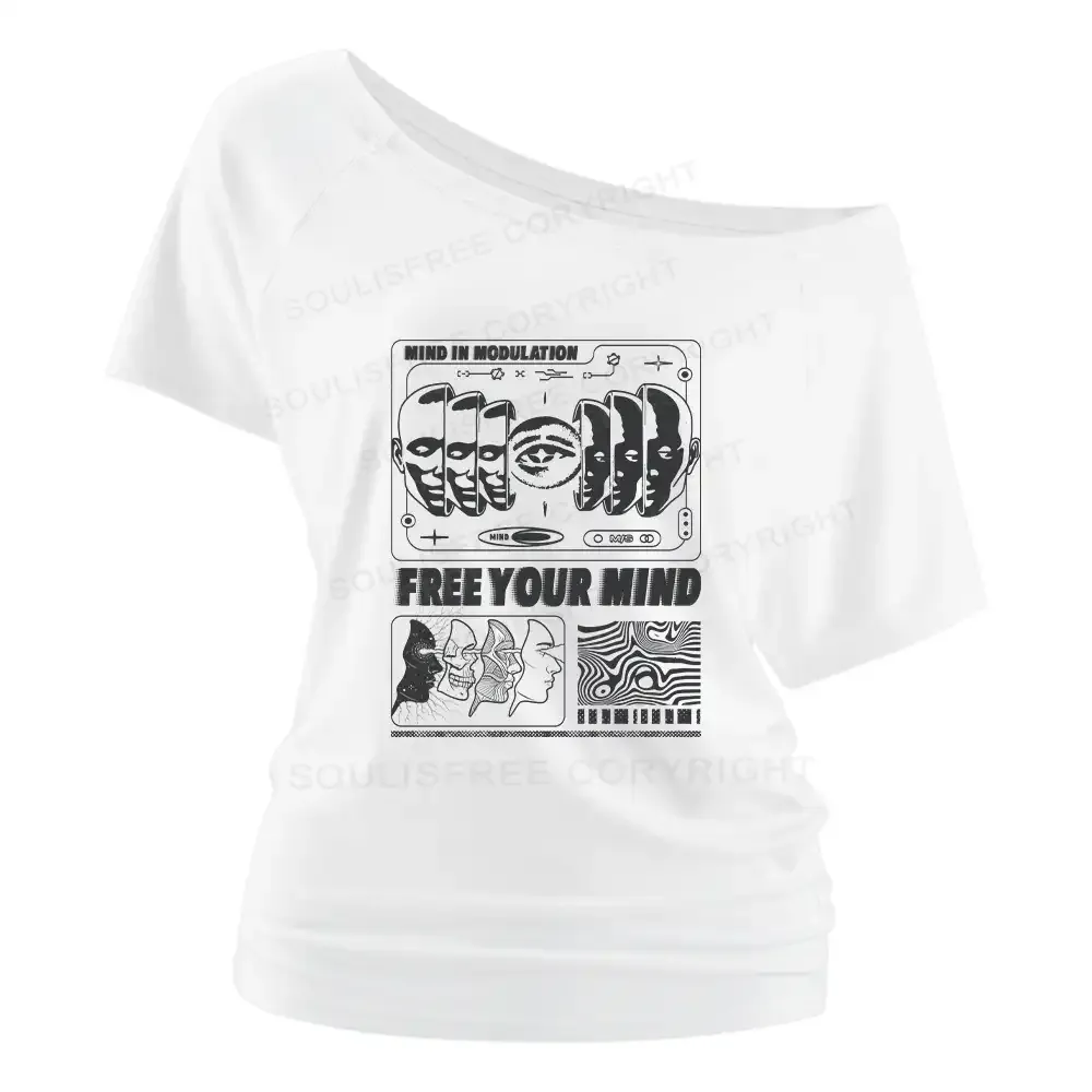 Free Your Mind Off Shoulder Top