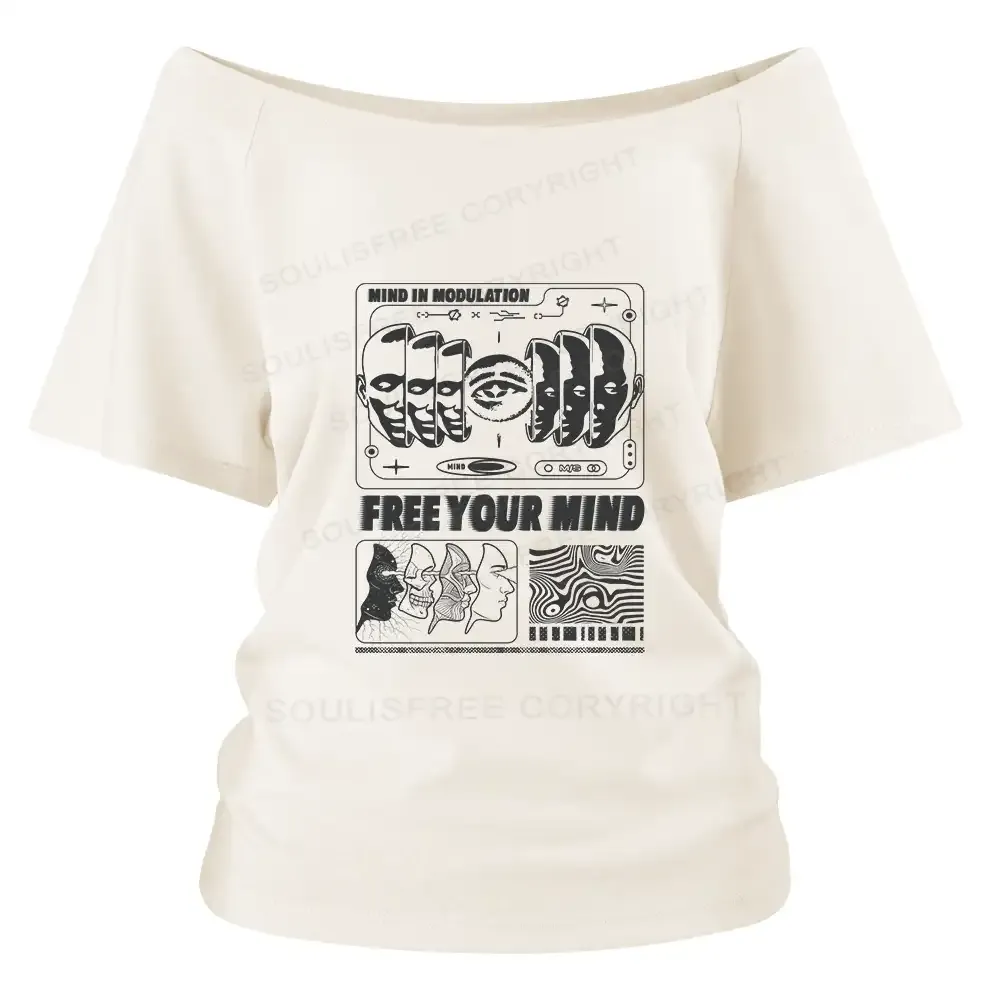 Free Your Mind Off Shoulder Top