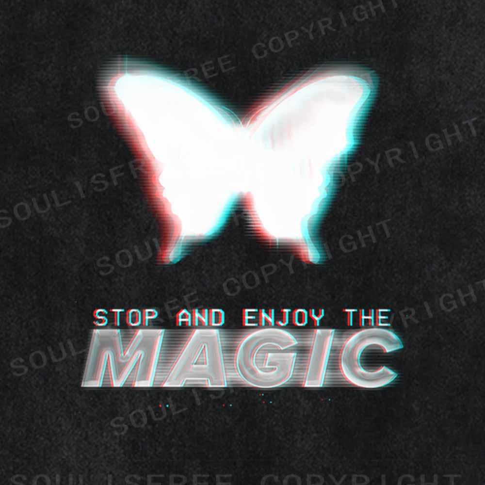 Soulisfree  STOP AND ENJOY THE MAGIC Washed Tee