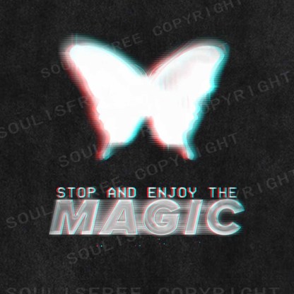 Soulisfree  STOP AND ENJOY THE MAGIC Washed Tee