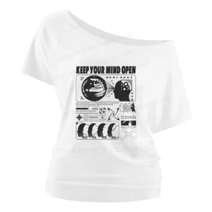 Keep Your Mind Open Off Shoulder Top