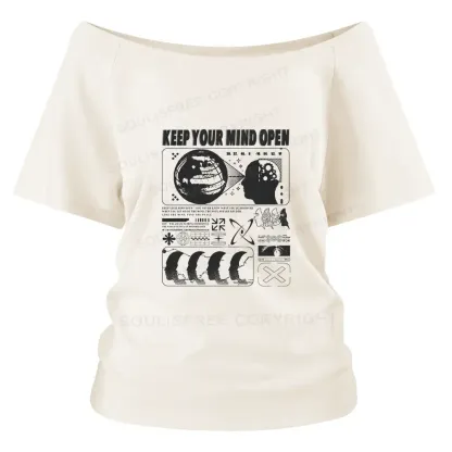 Keep Your Mind Open Off Shoulder Top